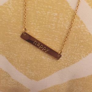 Jook and Nona “Happy” necklace